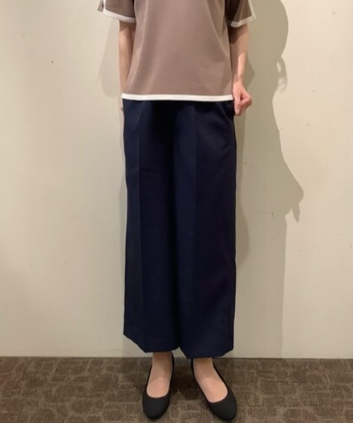 TOKYO SHIRTS（トウキョウシャツ）の「ベーシックワイドパンツ（スラックス・レディース・ベージュ/ネイビー・M/L）」の16枚目の写真