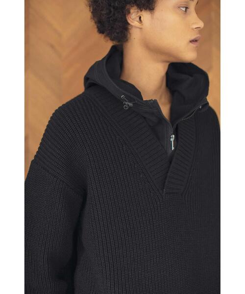 MONKEY TIME（モンキータイム）の「＜monkey time＞ DRY PE AZE V NECK/ニット（ニット/セーター・メンズ・ネイビー/ケリー/ブラック・S/M/L）」の19枚目の写真