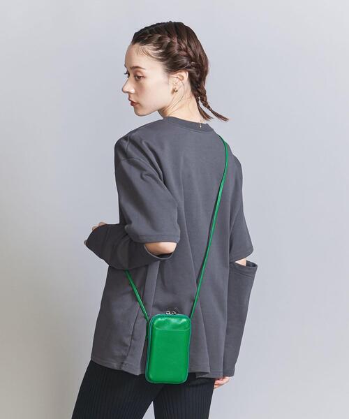 BEAUTY&YOUTH UNITED ARROWS（ビューティーアンドユースユナイテッドアローズ）の「コットン裏毛 カットアウトスリーブ プルオーバー（Tシャツ/カットソー・レディース・ブラック/ベージュ/ダークグレー・FREE）」の8枚目の写真