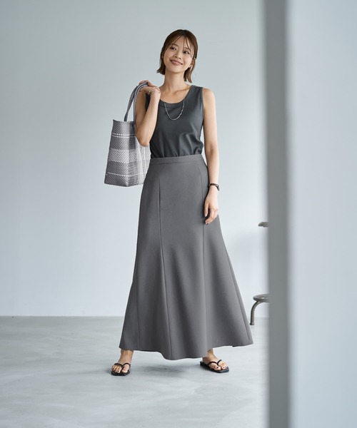 STYLE DELI(スタイルデリ)の「【Made in JAPAN】ロングマーメイドスカート(スカート・レディース・グレー/アイボリー・S1/S2/M2/M1)」の9枚目の写真