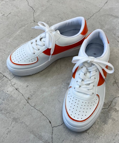 WEGO(ウィゴー)の「WEGO/ベーシックローカットスニーカー(スニーカー・レディース・ブルー系その他/その他1/オレンジ/ホワイト/ブラック・MEDIUM/LARGE)」の9枚目の写真