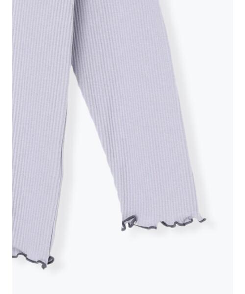 Samansa Mos2（サマンサ モスモス）の「リブハイネックカットソー（Tシャツ/カットソー・レディース・ブラック/オフホワイト/グリーン/ラベンダー・ﾌﾘ-）」の8枚目の写真