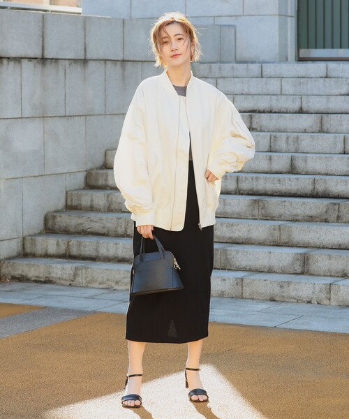 B:MING by BEAMS（ビーミングバイビームス）の「B:MING by BEAMS / 撥水 MA-1（MA-1・レディース・オリーブ/オフホワイト/ピンク/ブラック/グリーン系その他5・SMALL/MEDIUM/LARGE）」の12枚目の写真