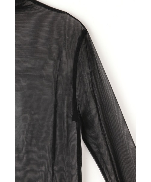 FREE'S MART（フリーズマート）の「◇シースルーハイネックカットソー（Tシャツ/カットソー・レディース・グリーン/ブラック/ホワイト・FREE）」の15枚目の写真