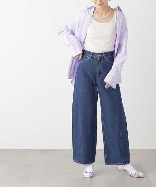 N.（N. Natural Beauty Basic）（エヌエヌナチュラルビューティーベーシック）の「【S Size Line】◆カーブデニムパンツ（デニムパンツ・レディース・ワンウォッシュ/インディゴブルー・SMALL/MEDIUM）」の15枚目の写真