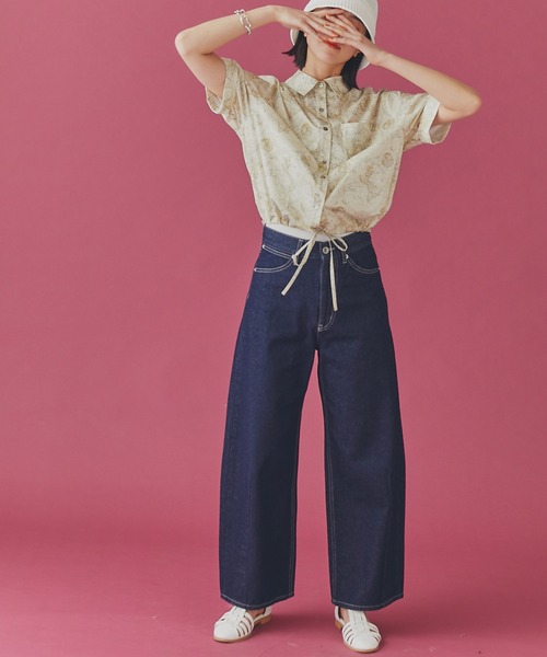 N.（N. Natural Beauty Basic）（エヌエヌナチュラルビューティーベーシック）の「【S Size Line】◆カーブデニムパンツ（デニムパンツ・レディース・ワンウォッシュ/インディゴブルー・SMALL/MEDIUM）」の2枚目の写真