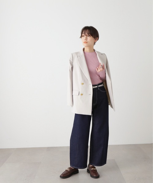 N.（N. Natural Beauty Basic）（エヌエヌナチュラルビューティーベーシック）の「【S Size Line】◆カーブデニムパンツ（デニムパンツ・レディース・ワンウォッシュ/インディゴブルー・SMALL/MEDIUM）」の8枚目の写真
