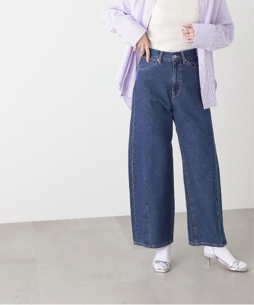 N.（N. Natural Beauty Basic）（エヌエヌナチュラルビューティーベーシック）の「【S Size Line】◆カーブデニムパンツ（デニムパンツ・レディース・ワンウォッシュ/インディゴブルー・SMALL/MEDIUM）」の3枚目の写真