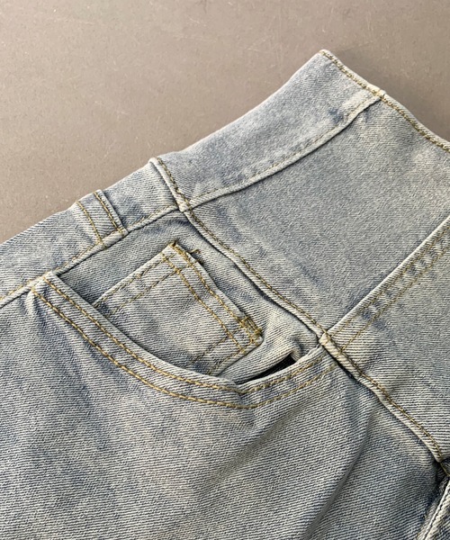non-hedge(ノンヘッジ)の「ハイウエストボタンスキニーパンツ(デニムパンツ・レディース・グレー/ブラック/ライトブルー・SS/L/M/S)」の10枚目の写真