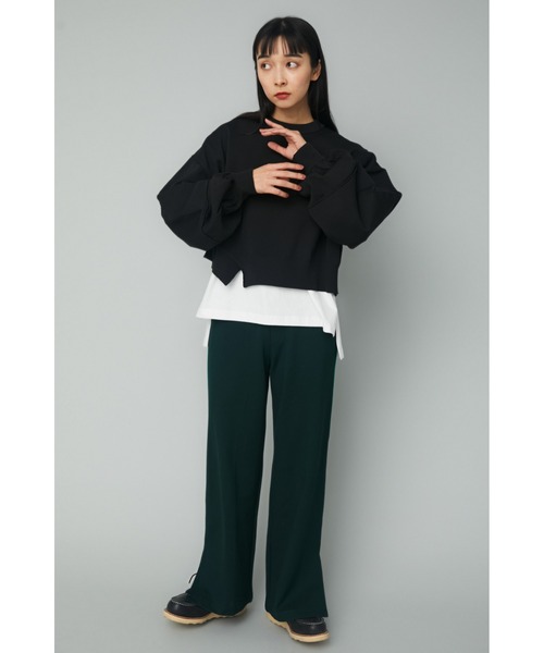 HeRIN.CYE（ヘリンドットサイ）の「Boy friend short tops (ボーイフレンド ショート トップス)（Tシャツ/カットソー・レディース・ブラック/ブルー/ダークオレンジ・FREE）」の11枚目の写真