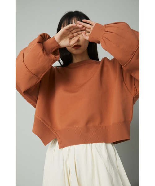 HeRIN.CYE（ヘリンドットサイ）の「Boy friend short tops (ボーイフレンド ショート トップス)（Tシャツ/カットソー・レディース・ブラック/ブルー/ダークオレンジ・FREE）」の8枚目の写真