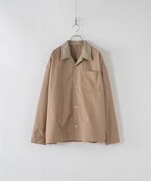 DOOPZ | Slight luster open collar shirt - スライトラスターオープンカラーシャツ(シャツ/ブラウス)