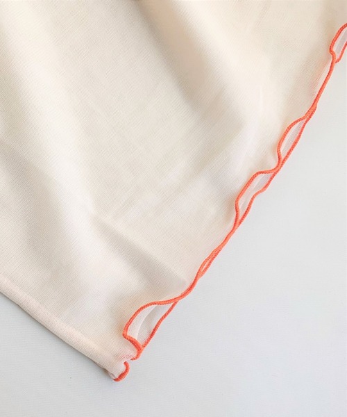 Q（キュー）の「シアータートル（Tシャツ/カットソー・レディース・ラベンダー/ブラック/アイボリー・MEDIUM）」の7枚目の写真