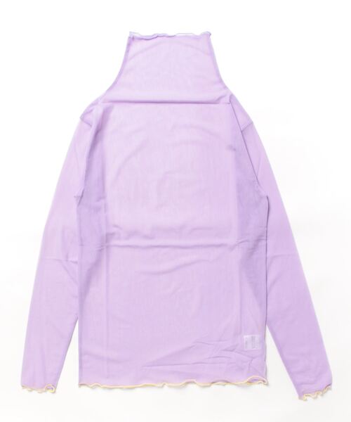 Q（キュー）の「シアータートル（Tシャツ/カットソー・レディース・ラベンダー/ブラック/アイボリー・MEDIUM）」の9枚目の写真