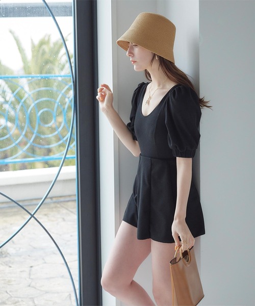 パフスリーブワンピース／セット水着