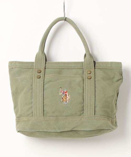 U.S. POLO ASSN.(ユーエスポロアッスン)の「【U.S. POLO ASSN.】 ユーエスポロアッスン Washed Cotton トートバッグS USPA-2642(トートバッグ・レディース・ブラック/カーキ/ベビーピンク/ブルー/インディゴブルー/パープル/ホワイト・FREE)」の12枚目の写真