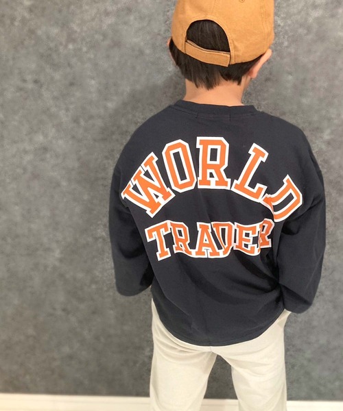 THE CASUAL(カジュアル)の「選べる16カラー 長袖Tシャツ BIGロンT(Tシャツ/カットソー・キッズ・ブラック系1/グレー系1/ネイビー/ベージュ/チャコール/ダークグリーン系1/杢グレー/ダークグリーン/オフホワイト/ホワイト系3/ブラック系2/ベージュ系1/スカイブルー/ブラック/ホワイト系1/ホワイト系2・110cm/120cm/130cm/140cm/150cm/160cm)」の6枚目の写真