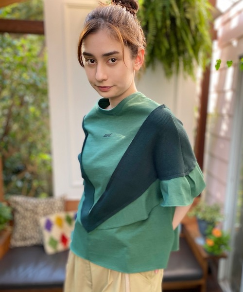 AVIE（アビィ）の「カッティングフレアTee（Tシャツ/カットソー・レディース・ブラック/カーキ・38）」の20枚目の写真