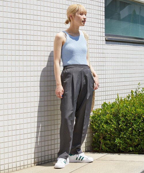 FREAK'S STORE（フリークスストア）の「【限定展開】 スタプレ イージー パンツ（スラックス・レディース・ブラック/ベージュ/オフホワイト/ブラウン/ピンク/ネイビー/チャコール/イエロー・SMALL/MEDIUM）」の14枚目の写真