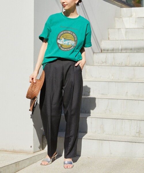 FREAK'S STORE（フリークスストア）の「【限定展開】 スタプレ イージー パンツ（スラックス・レディース・ブラック/ベージュ/オフホワイト/ブラウン/ピンク/ネイビー/チャコール/イエロー・SMALL/MEDIUM）」の11枚目の写真