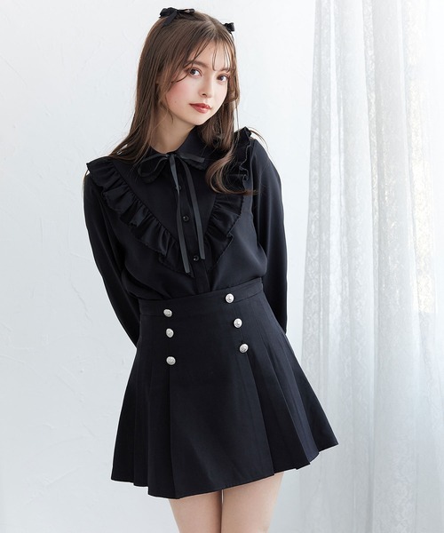 DearMyLoveRose(ディアマイラブローズ)の「上品大人フリルシャツブラウス(シャツ/ブラウス・レディース・ブラック/ホワイト/ベージュ・MEDIUM/LARGE/X-LARGE/XX-LARGE)」の20枚目の写真