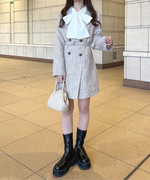 apres jour（アプレジュール）の「ツイードロングジャケット【ZOZOTOWN