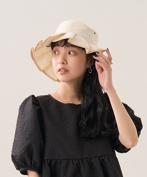 FREAK'S STORE（フリークスストア）の「Casselini/キャセリーニ プリーツハット（ハット・レディース・ホワイト/ブラウン/ブラック・ONE SIZE）」の16枚目の写真