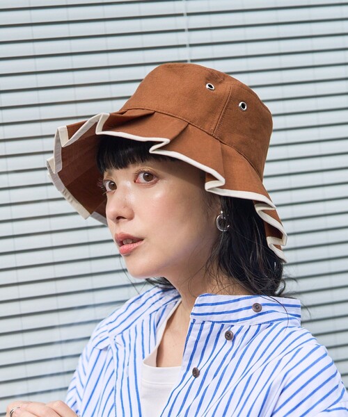 FREAK'S STORE（フリークスストア）の「Casselini/キャセリーニ プリーツハット（ハット・レディース・ホワイト/ブラウン/ブラック・ONE SIZE）」の21枚目の写真