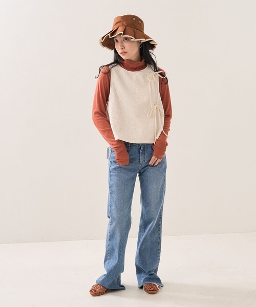 FREAK'S STORE（フリークスストア）の「Casselini/キャセリーニ プリーツハット（ハット・レディース・ホワイト/ブラウン/ブラック・ONE SIZE）」の18枚目の写真