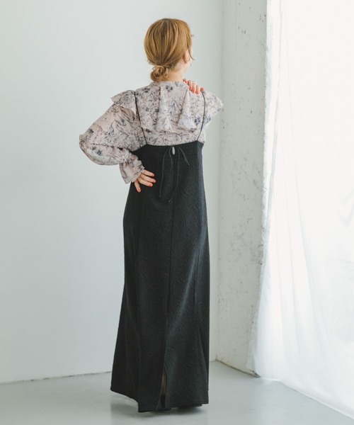 ITEMS URBANRESEARCH（アイテムズ アーバンリサーチ）の「フクレジャガードキャミワンピース（ワンピース・レディース・ブラック/カーキ・FREE）」の11枚目の写真