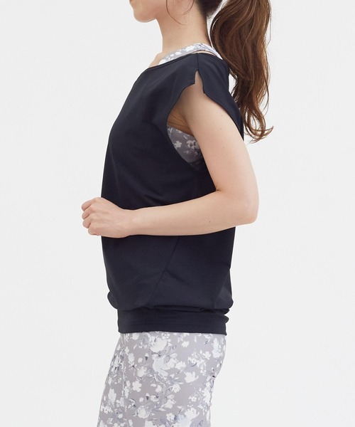 Julier Yoga and Relax（ジュリエヨガアンドリラックス）の「Julier Ecocoベア天竺チュニック（その他トップス・レディース・ブラック/ホワイト/ピンク・1/0）」の19枚目の写真