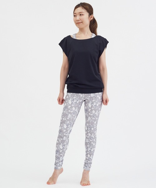 Julier Yoga and Relax（ジュリエヨガアンドリラックス）の「Julier Ecocoベア天竺チュニック（その他トップス・レディース・ブラック/ホワイト/ピンク・1/0）」の17枚目の写真