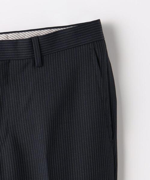 green label relaxing(グリーンレーベルリラクシング)の「ピンストライプ RG ノープリーツ スーツパンツ(スーツパンツ・メンズ・ネイビー/ブラック・72cm/76cm/80cm/84cm/88cm/92cm)」の8枚目の写真