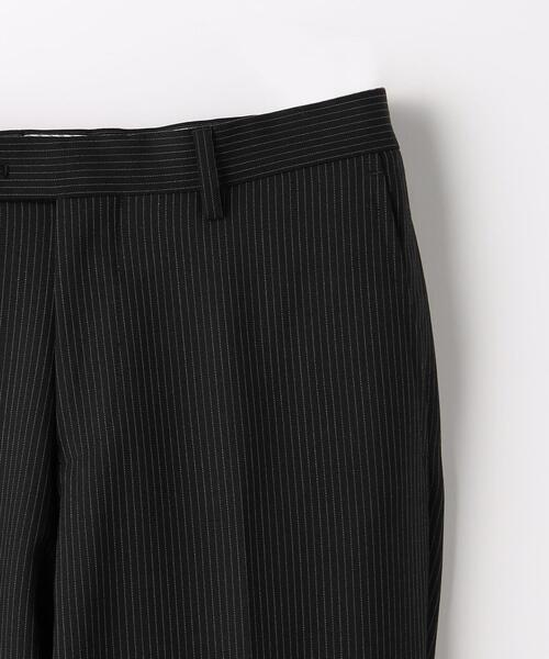 green label relaxing(グリーンレーベルリラクシング)の「ピンストライプ RG ノープリーツ スーツパンツ(スーツパンツ・メンズ・ネイビー/ブラック・72cm/76cm/80cm/84cm/88cm/92cm)」の4枚目の写真