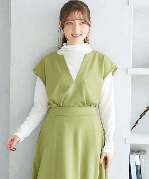 Honeys（ハニーズ）の「キーネックベスト（ベスト）」 - WEAR