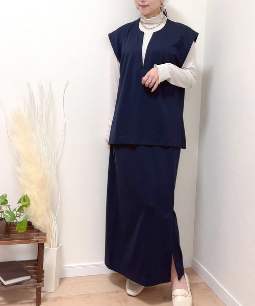 Honeys（ハニーズ）の「キーネックベスト（ベスト）」 - WEAR