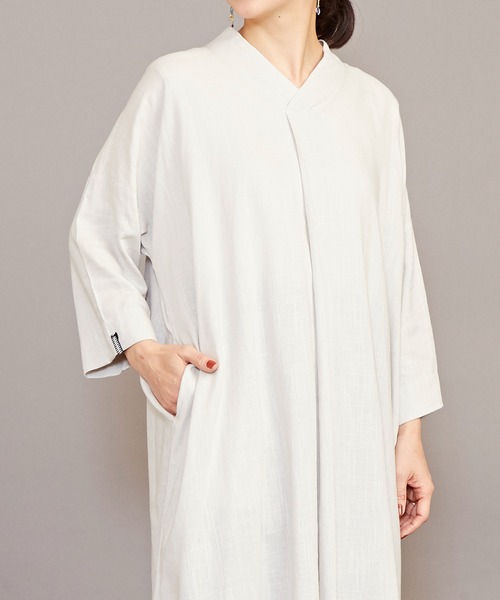 カヤ（カヤ）の「【カヤ】夕映えワンピース（ワンピース・レディース・グリーン系その他/スミクロ/レッド/ライトグレー/ダークネイビー・FREE）」の22枚目の写真