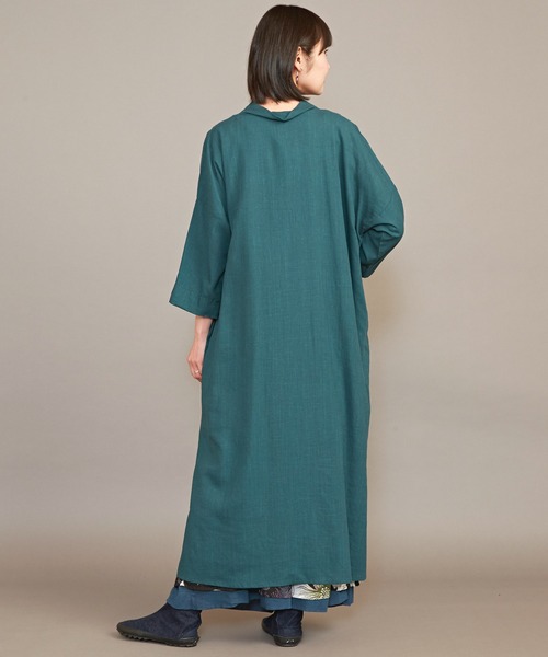 カヤ（カヤ）の「【カヤ】夕映えワンピース（ワンピース・レディース・グリーン系その他/スミクロ/レッド/ライトグレー/ダークネイビー・FREE）」の14枚目の写真