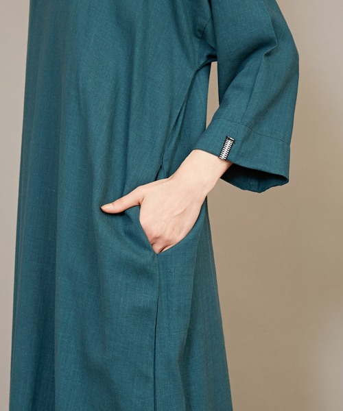 カヤ（カヤ）の「【カヤ】夕映えワンピース（ワンピース・レディース・グリーン系その他/スミクロ/レッド/ライトグレー/ダークネイビー・FREE）」の8枚目の写真