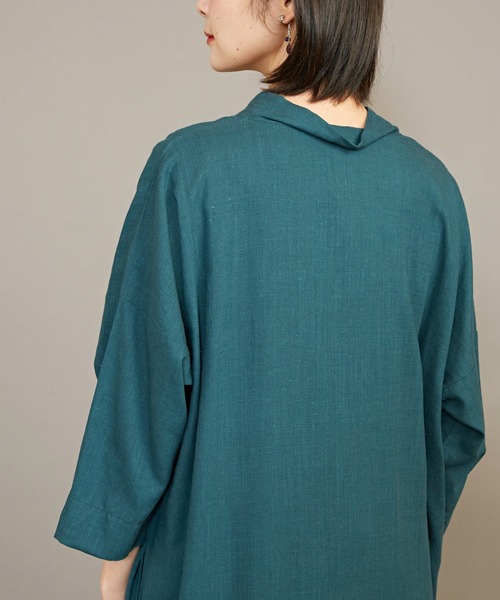 カヤ（カヤ）の「【カヤ】夕映えワンピース（ワンピース・レディース・グリーン系その他/スミクロ/レッド/ライトグレー/ダークネイビー・FREE）」の11枚目の写真