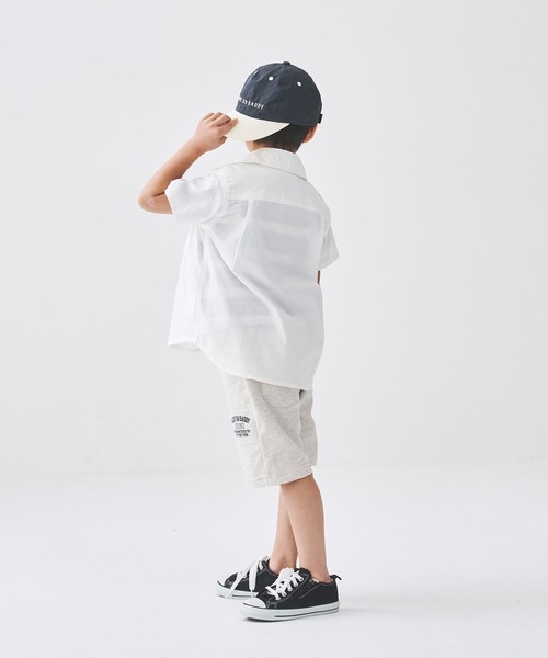 Daddy Oh Daddy(ダディーオーダディー)の「ダンガリー無地半袖シャツ(シャツ/ブラウス・キッズ・ブルー/ホワイト・100/110/120/130/140)」の9枚目の写真