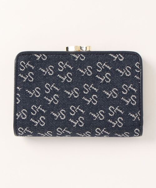 Samantha Thavasa（サマンサタバサ）の「Denim ST Jacquard二つ折り口金財布（財布・レディース・オフホワイト/ターコイズブルー/フューシャピンク/ネイビー・FREE）」の5枚目の写真