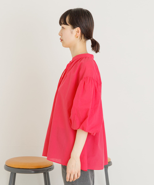 UR Lab.(アーバンリサーチラボ)の「ボリュームスリーブカフタンシャツ(シャツ/ブラウス・レディース・ブラック/ピンク/ベージュ・FREE)」の11枚目の写真