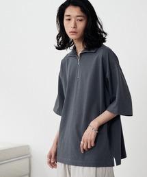WYM LIDNM | HALF ZIP LOOSE FIT TEE(Tシャツ/カットソー)