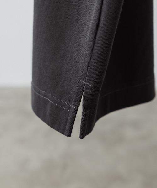 WYM LIDNM（ウィム バイ リドム）の「HALF ZIP LOOSE FIT TEE（Tシャツ/カットソー・メンズ・チャコール/オートミール/ダークグリーン/グレイッシュブルー・S/M/L）」の7枚目の写真