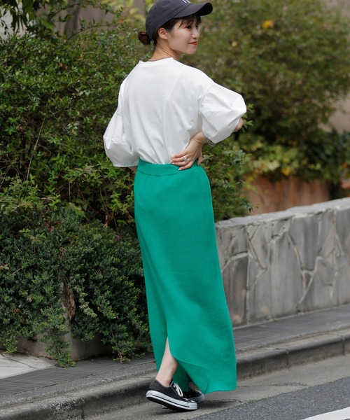 CIAOPANIC TYPY(チャオパニックティピー)の「【WEB限定】ボリュームスリーブコンビTEE(Tシャツ/カットソー・レディース・ホワイト/ブラック/イエロー/ブルー・ONE SIZE)」の12枚目の写真