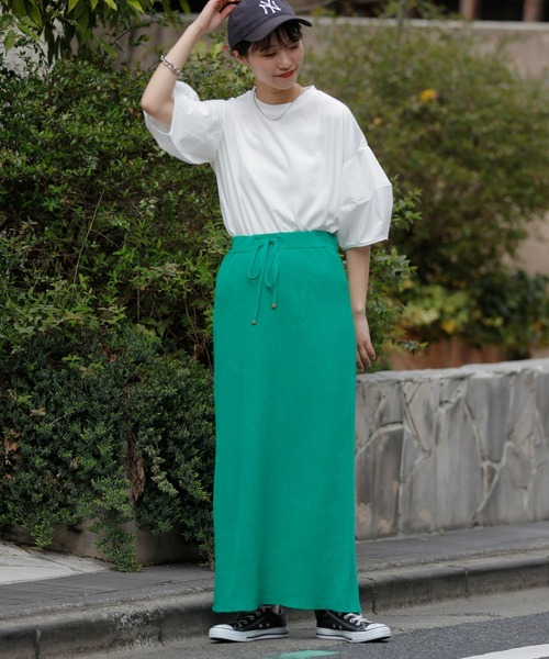 CIAOPANIC TYPY(チャオパニックティピー)の「【WEB限定】ボリュームスリーブコンビTEE(Tシャツ/カットソー・レディース・ホワイト/ブラック/イエロー/ブルー・ONE SIZE)」の10枚目の写真