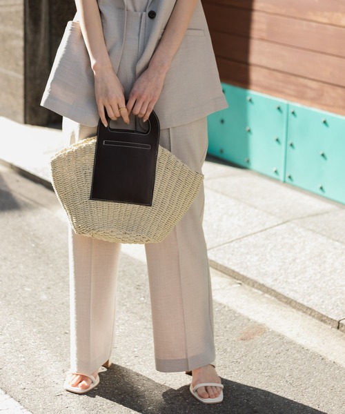 SENSE OF PLACE by URBAN RESEARCH（センスオブプレイスバイアーバンリサーチ）の「ペーパーMIXトートバッグ（トートバッグ・レディース・アイボリー/ベージュ・ONE）」の7枚目の写真