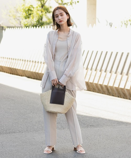 SENSE OF PLACE by URBAN RESEARCH（センスオブプレイスバイアーバンリサーチ）の「ペーパーMIXトートバッグ（トートバッグ・レディース・アイボリー/ベージュ・ONE）」の18枚目の写真