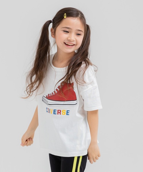 CONVERSE(コンバース)の「CONVERSE / コンバース ロゴ半袖Tシャツ(Tシャツ/カットソー・キッズ・C/F/H/A/D/E/B/G/I・130cm/100cm/110cm/90cm/120cm/80cm)」の7枚目の写真